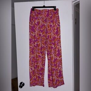 Sincerely Jules Vibrant Floral Wide Leg Pants